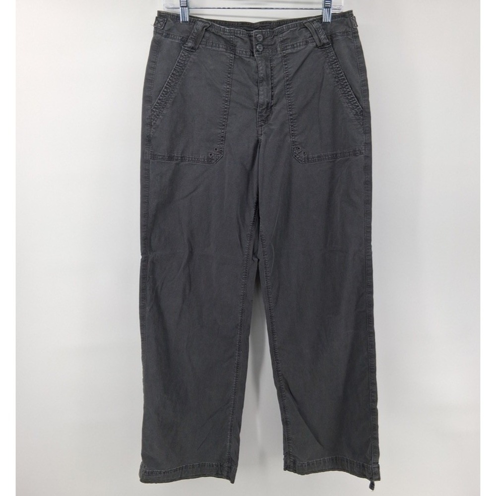 American Eagle Wide Leg Utility Trouser Pants Womens 32x30 Size 8 Charcoal Gray